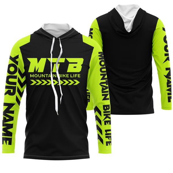 Cycling Shirt Mountain Bike Jersey, MTB Off-road Bicycling Racing Custom Shirt UV Protection UPF 30+| JTS470