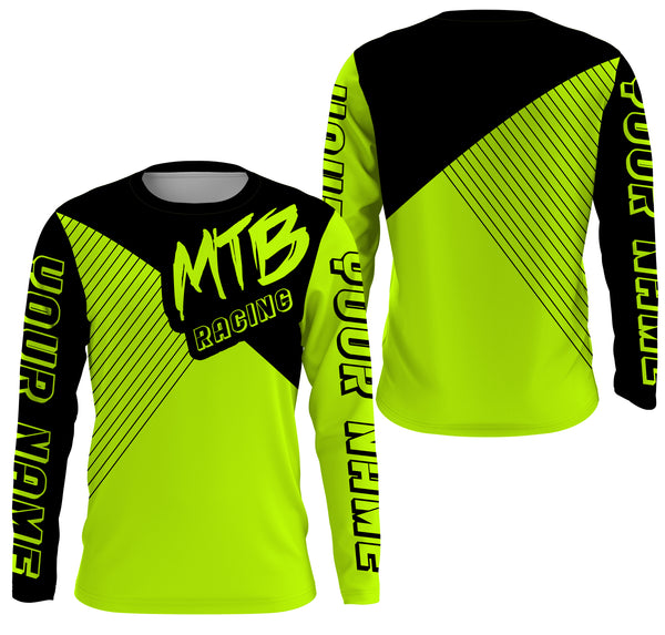 Cycling Shirts, Custom Name MTB Racing Shirt, Racing Bicycle Shirt Jersey UV Protection UPF 30+| JTS480