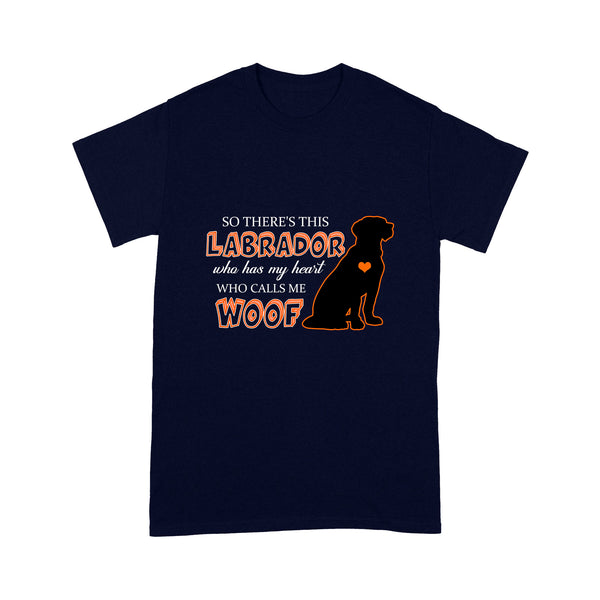Labrador Retriever Dog Owner Shirt| Who Call Me Woof Dad| Labrador Dog T-shirt for Lab Dad| JTSD334
