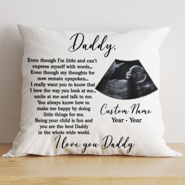 New Dad Personalized Pillow| First Father's Day Gift, Dad To Be, 1st Time Dad, Expecting Father| JPL103
