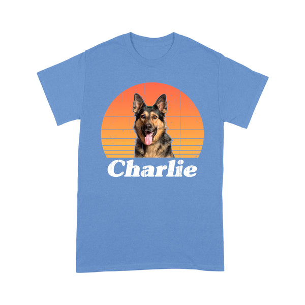 Custom Dog Vintage Shirt, Custom Name and Photo Pet Shirt, Dog Lover/Dog Owner Gift, Personalized gifts Standard T-shirt FSD2367D06