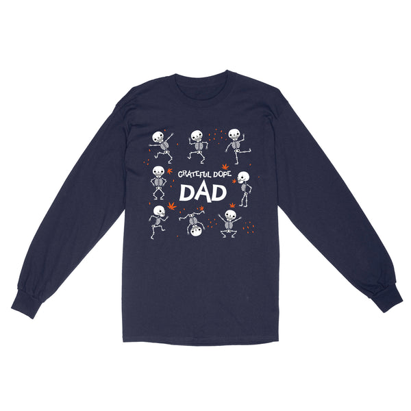 Grateful Dope Dad Shirt | Funny Dabbing Skeleton Shirt | Vintage Dope Shirt For Dad On Halloween, Christmas Shirts, NS60 Myfihu