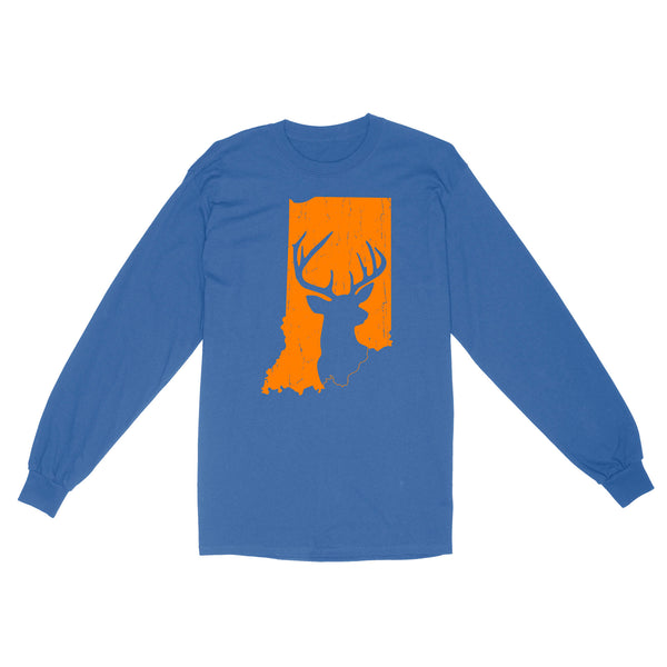 Bucks of Indiana deer hunting hunter orange, Indiana hunting, deer hunting shirt D03 NQS2920 Standard Long Sleeve