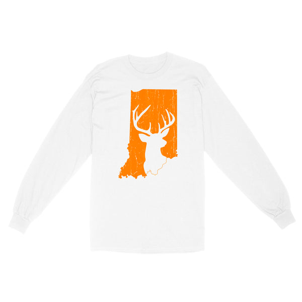 Bucks of Indiana deer hunting hunter orange, Indiana hunting, deer hunting shirt D03 NQS2920 Standard Long Sleeve