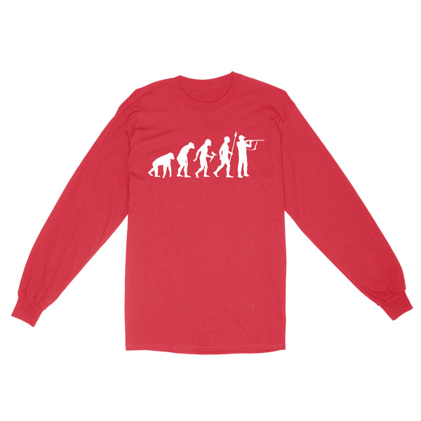 Hunting evolution, hunting gift for men long sleeve TAD02