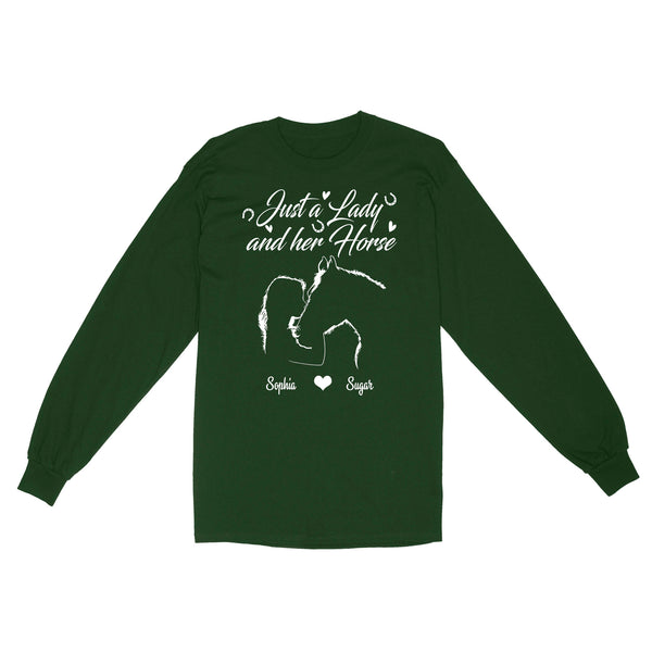 Personalized Gift For Horse Lover, Girl Love Horse Shirt For Women D02 NQS3156 Long Sleeve
