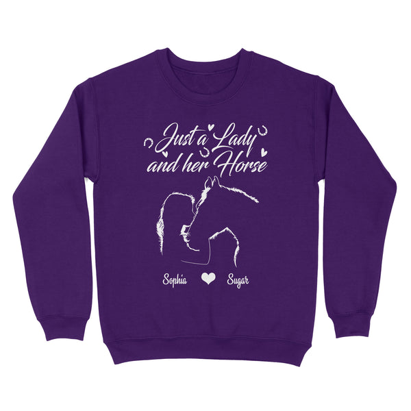 Personalized Gift For Horse Lover, Girl Love Horse Shirt For Women D02 NQS3156 Sweatshirt
