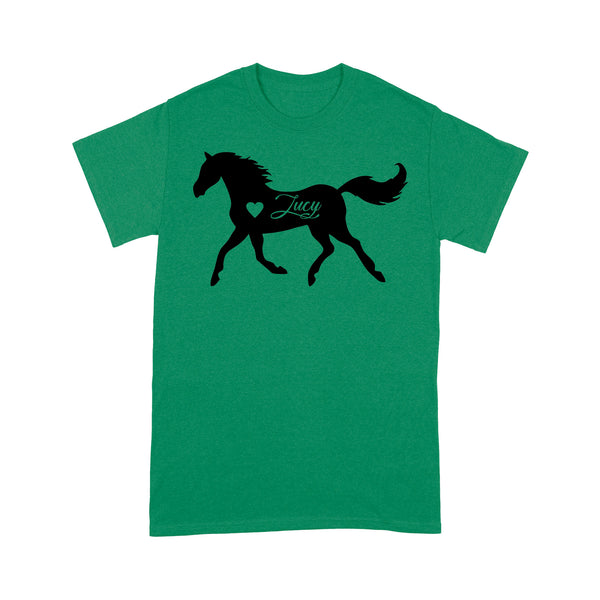 Customized name horse gifts for girls, Gift For Horse Owner, Horse Trainer Gift, Horse Lover Gift, Cowgirl, Riding Tee D06 NQS2682 - Standard T-Shirt