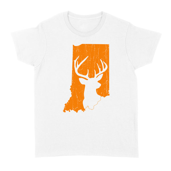 Bucks of Indiana deer hunting hunter orange, Indiana hunting, deer hunting shirt D03 NQS2920 Standard Women's T-shirt